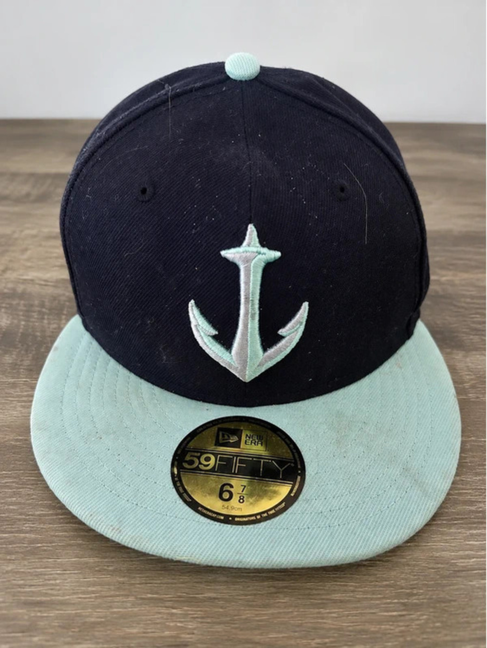 Seattle Kraken New Era 59FIFTY Fitted Hat – Size 6 7/8 – NHL – Black/Mint